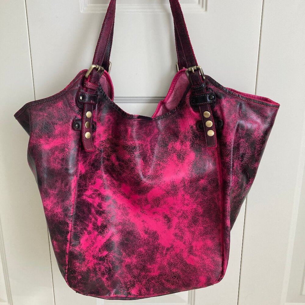 LUSHER Soft & Slouchy Hobo Rebel Fuchsia NWT